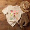 Mexico Travel Collage Short Sleeve Crewnneck Tee