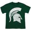 Michigan State University Distressed Primary Kids T Shirt for Youth Boys and Girls