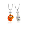 Milk Cookies Best Friends Necklace Set - White