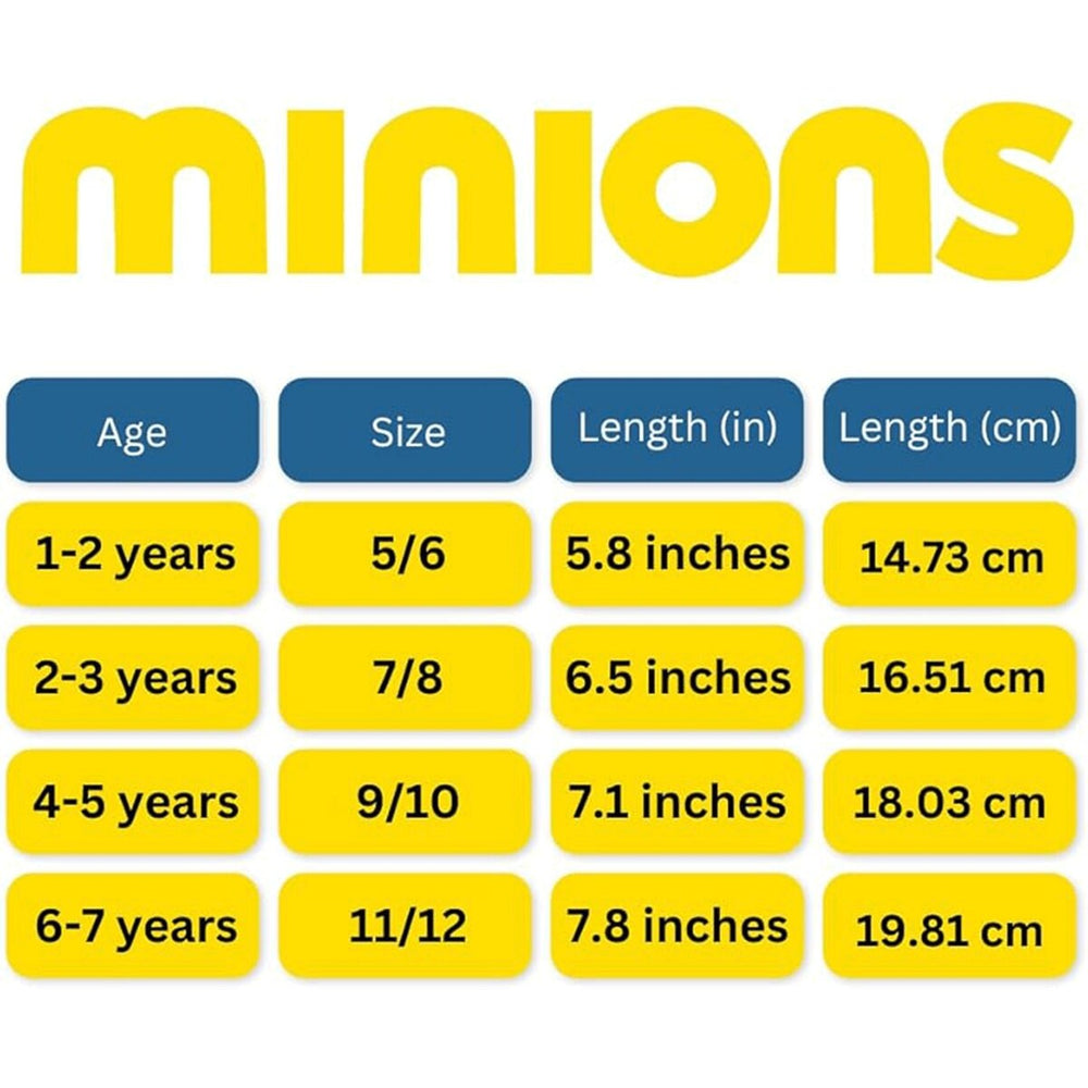 Minions Dual Sizes Kids