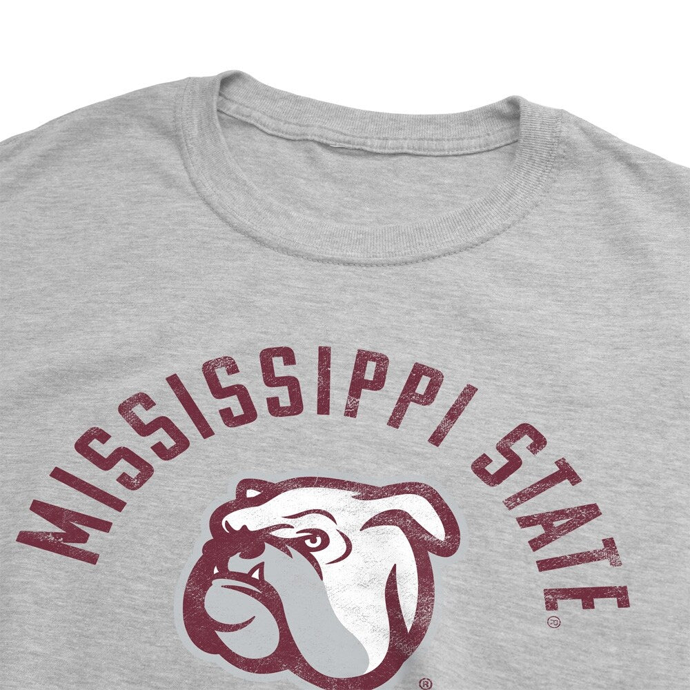 Mississippi State University Bulldogs Unisex Adult Heathered Premium T Shirt