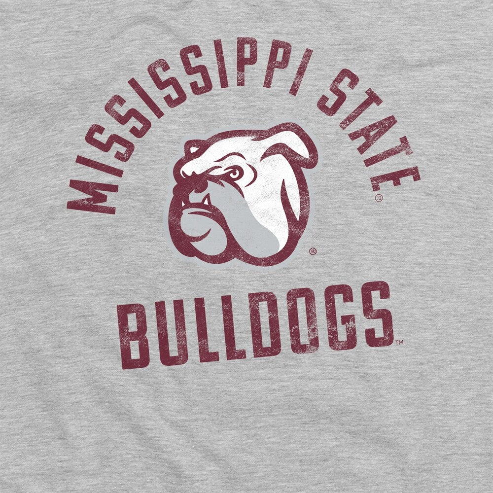 Mississippi State University Bulldogs Unisex Adult Heathered Premium T Shirt