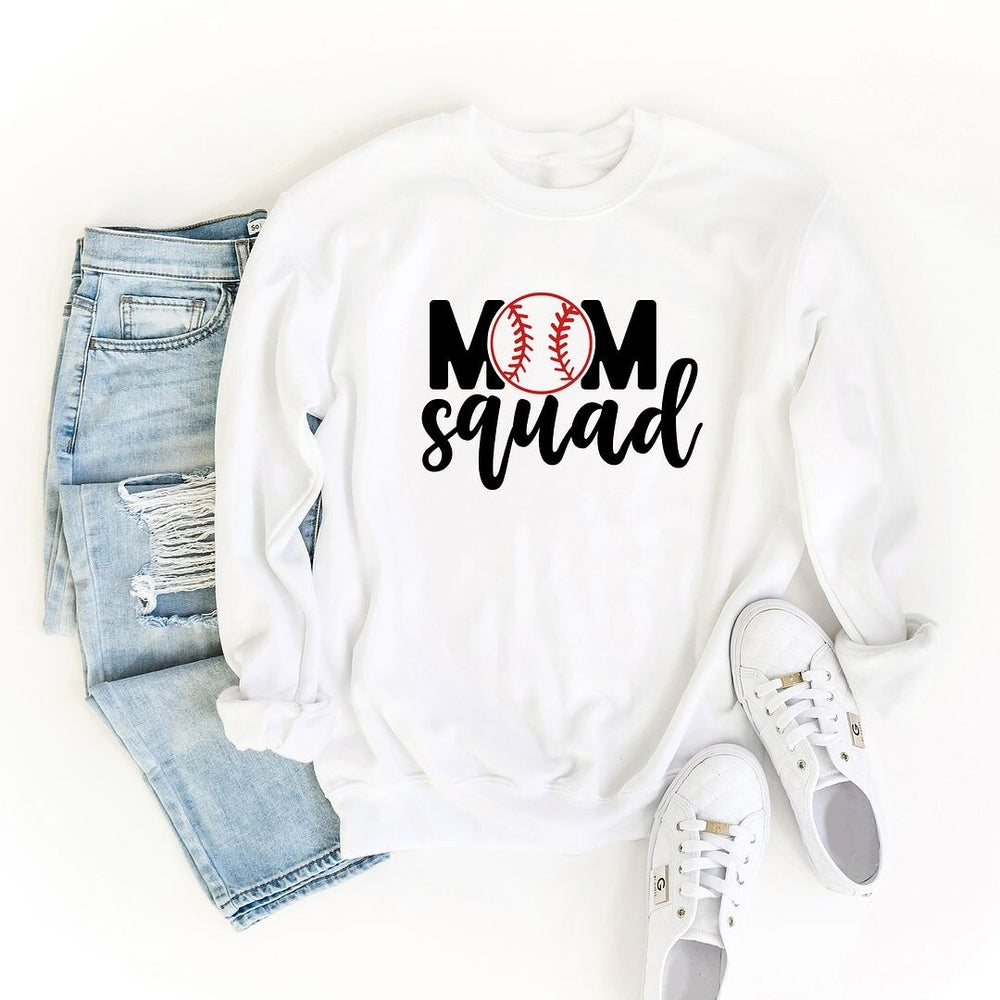 Mom Squad Baseball Graphic Sweatshirt