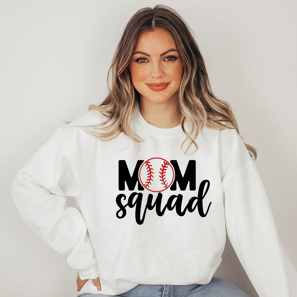 Mom Squad Baseball Graphic Sweatshirt