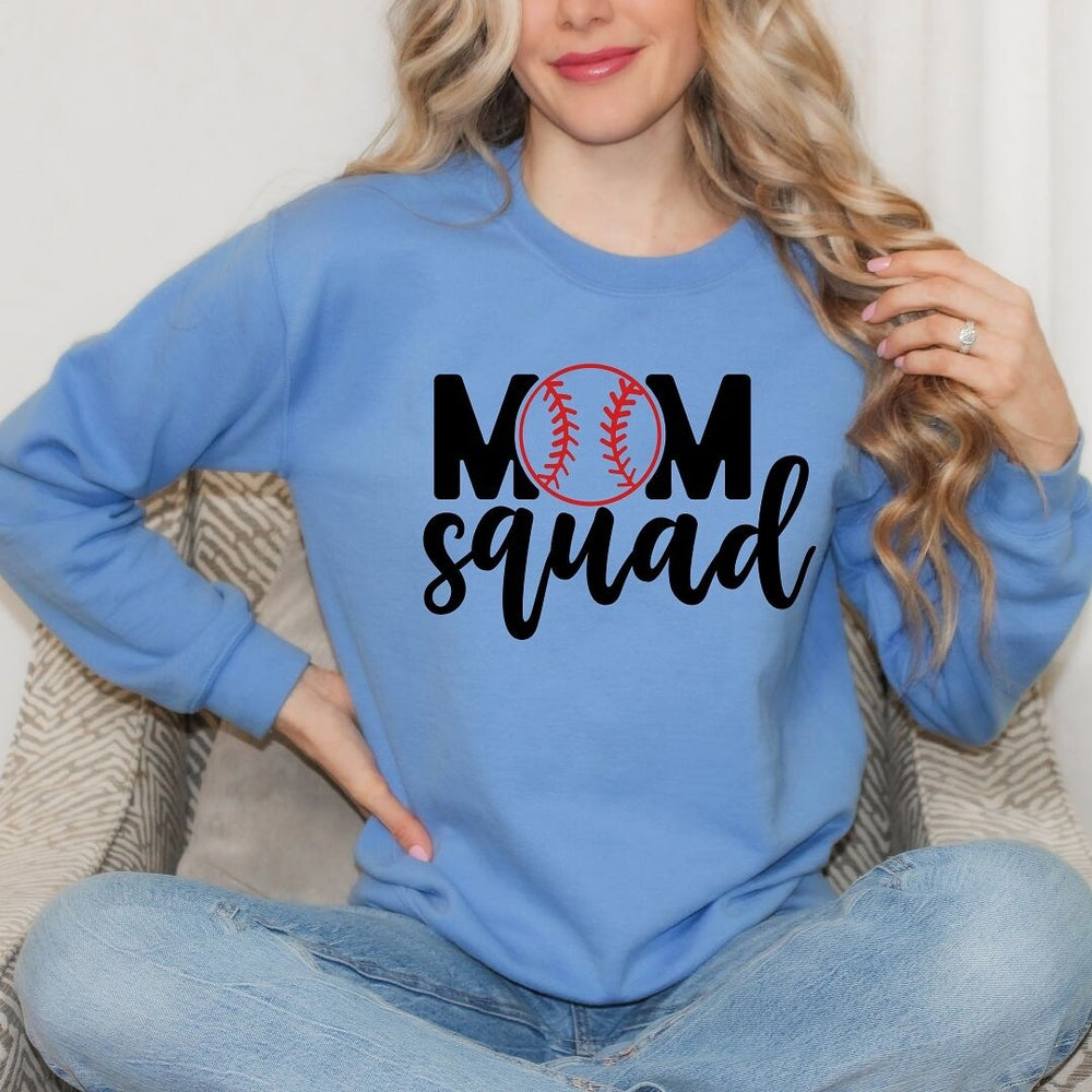 Mom Squad Baseball Graphic Sweatshirt