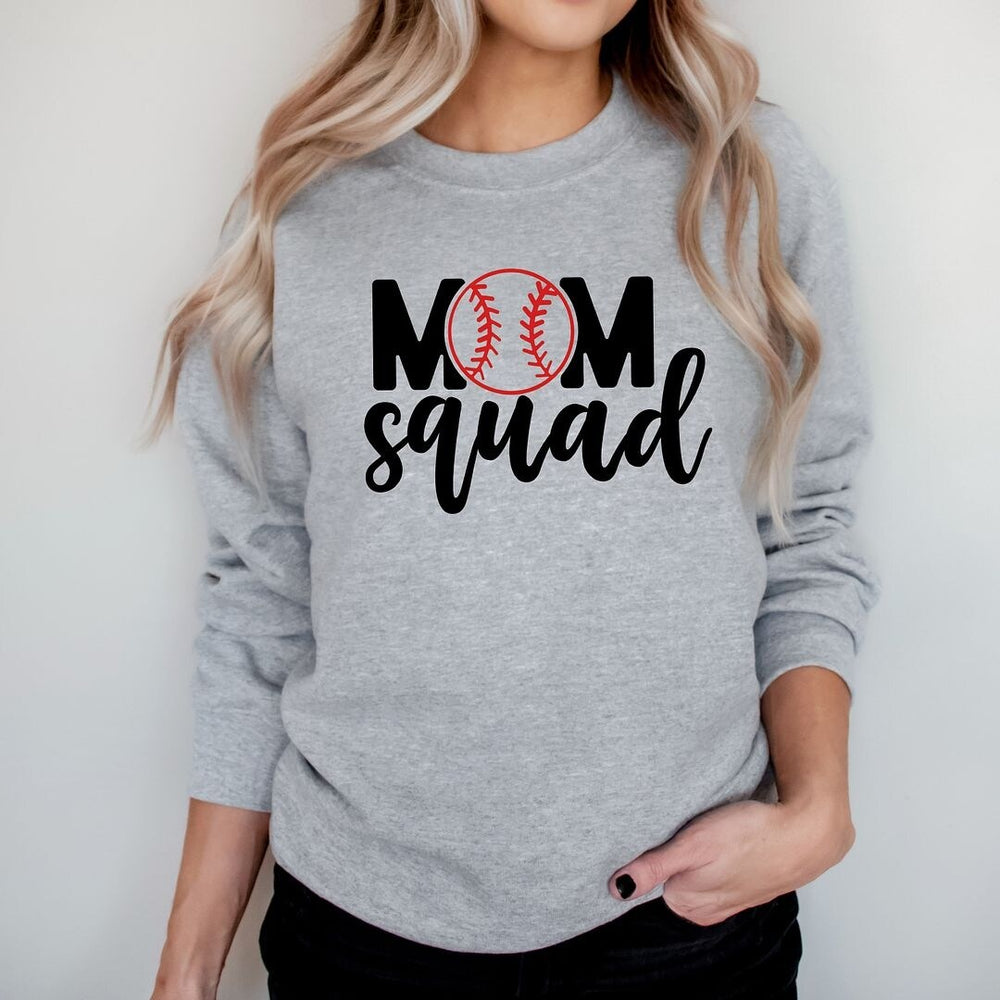 Mom Squad Baseball Graphic Sweatshirt