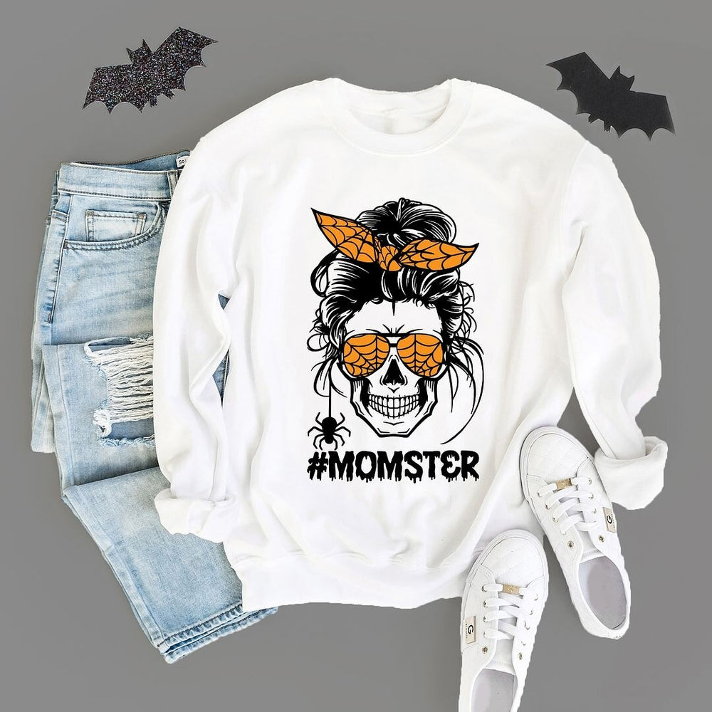 Momster Skull Graphic Sweatshirt