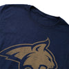 Montana State University Simple Distressed Logo Unisex Adult Heathered Premium T Shirt