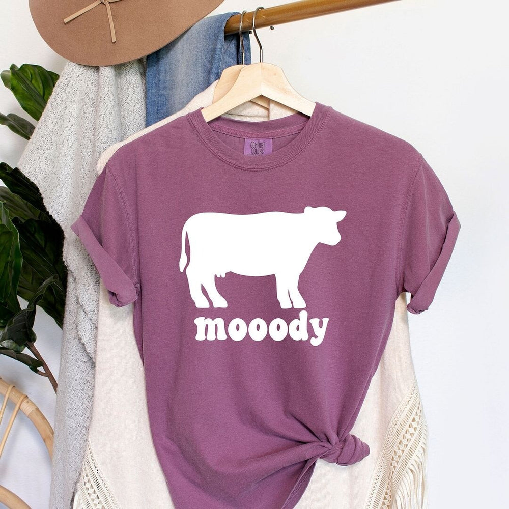 Moody Cow Garment Dyed Tee