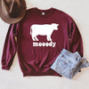 Moody Cow Graphic Sweatshirt