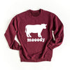 Moody Cow Graphic Sweatshirt