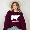 Moody Cow Graphic Sweatshirt