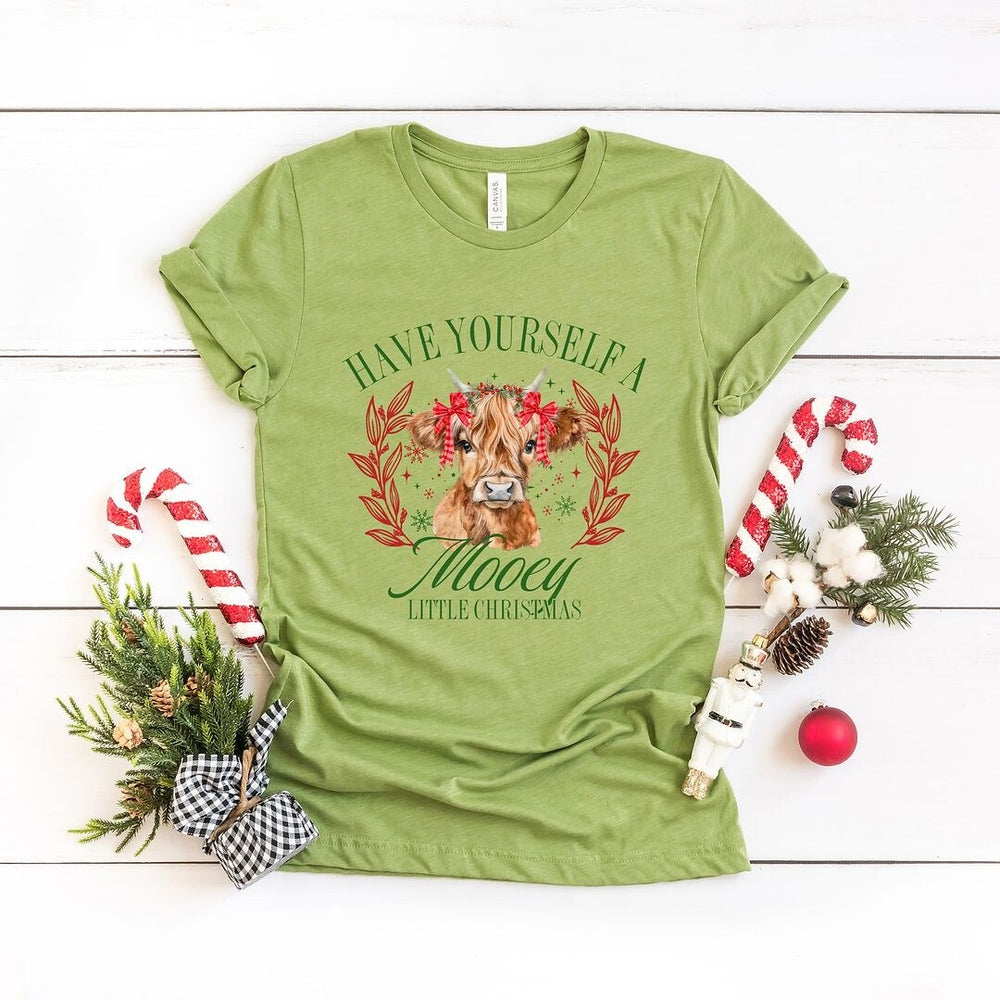 Mooey Christmas Short Sleeve Crewnneck Tee