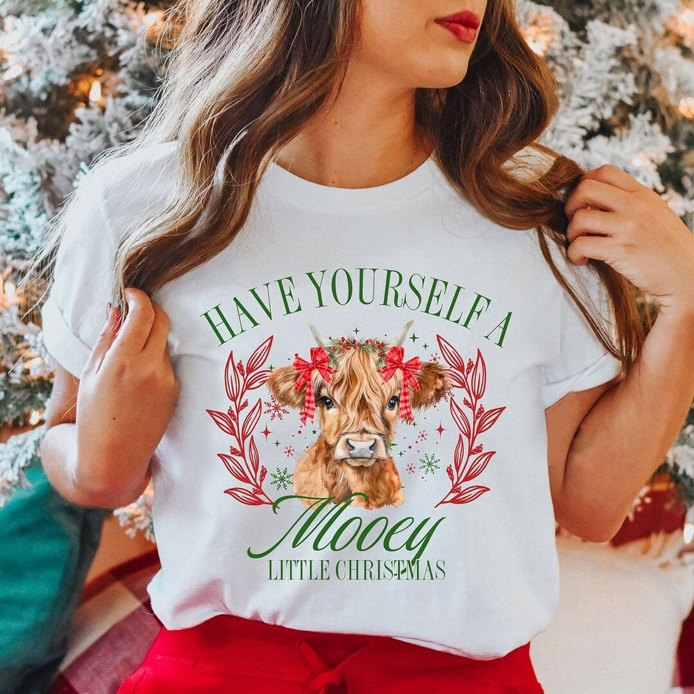 Mooey Christmas Short Sleeve Crewnneck Tee