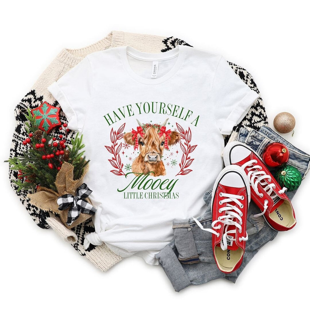 Mooey Christmas Short Sleeve Crewnneck Tee