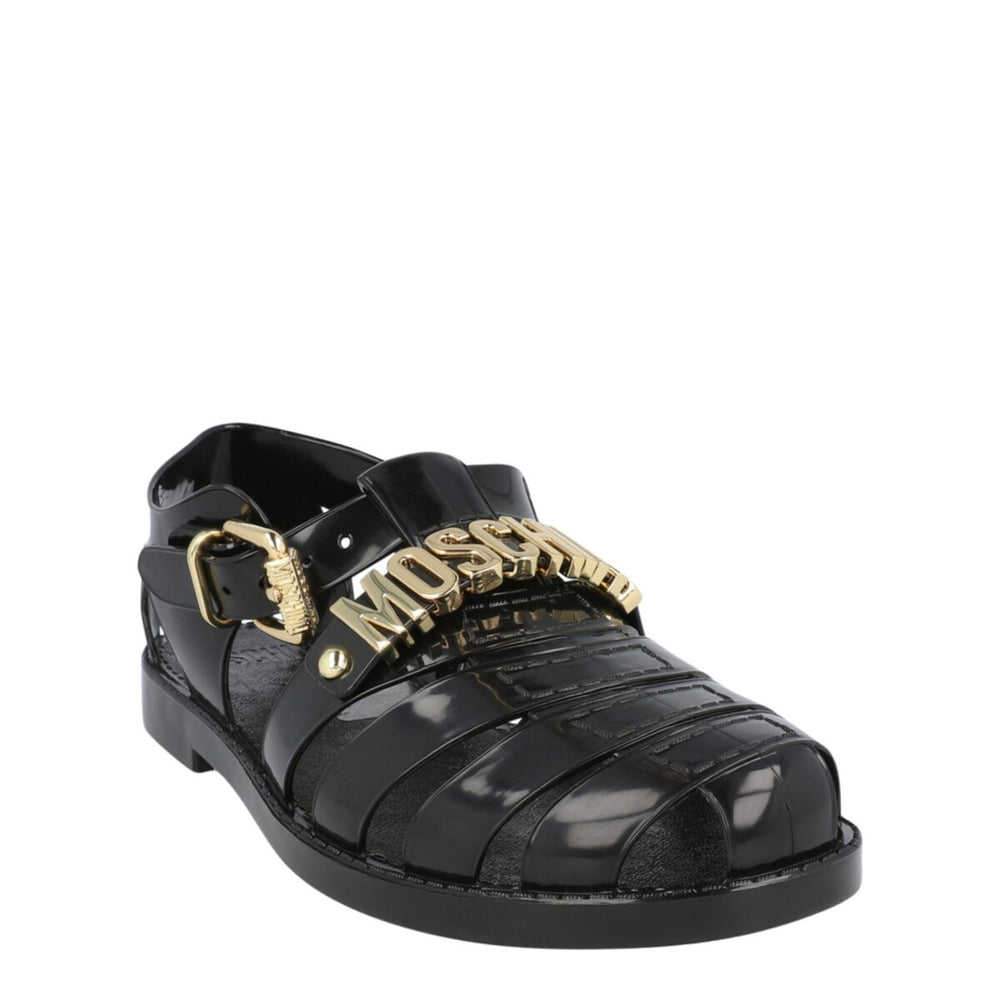 Moschino Jelly Lettering Logo Sandals