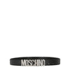 Moschino Logo Lettering Leather Belt