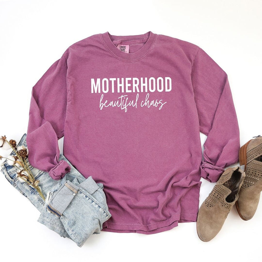 Motherhood Beautiful Chaos Garment Dyed Long Sleeve