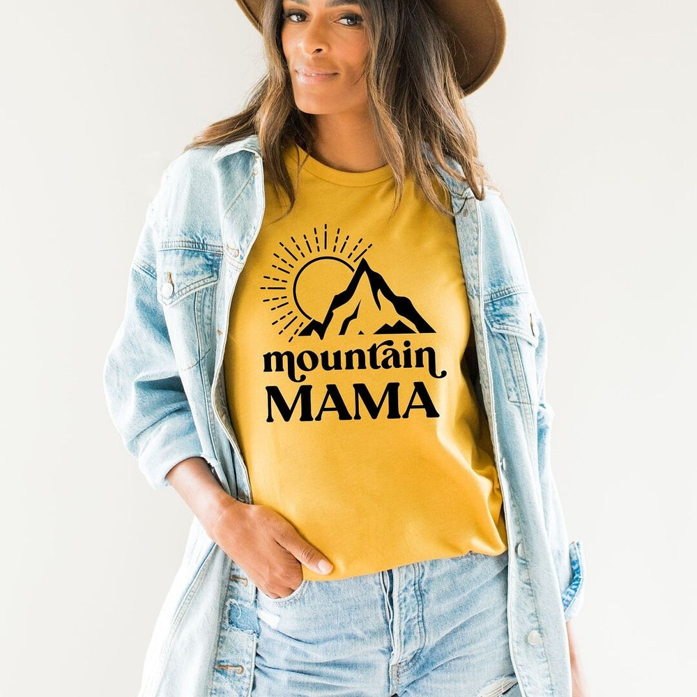 Mountain Mama Sun Short Sleeve Crewnneck Tee