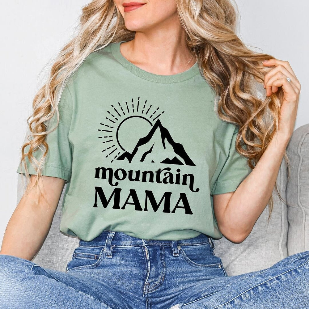 Mountain Mama Sun Short Sleeve Crewnneck Tee