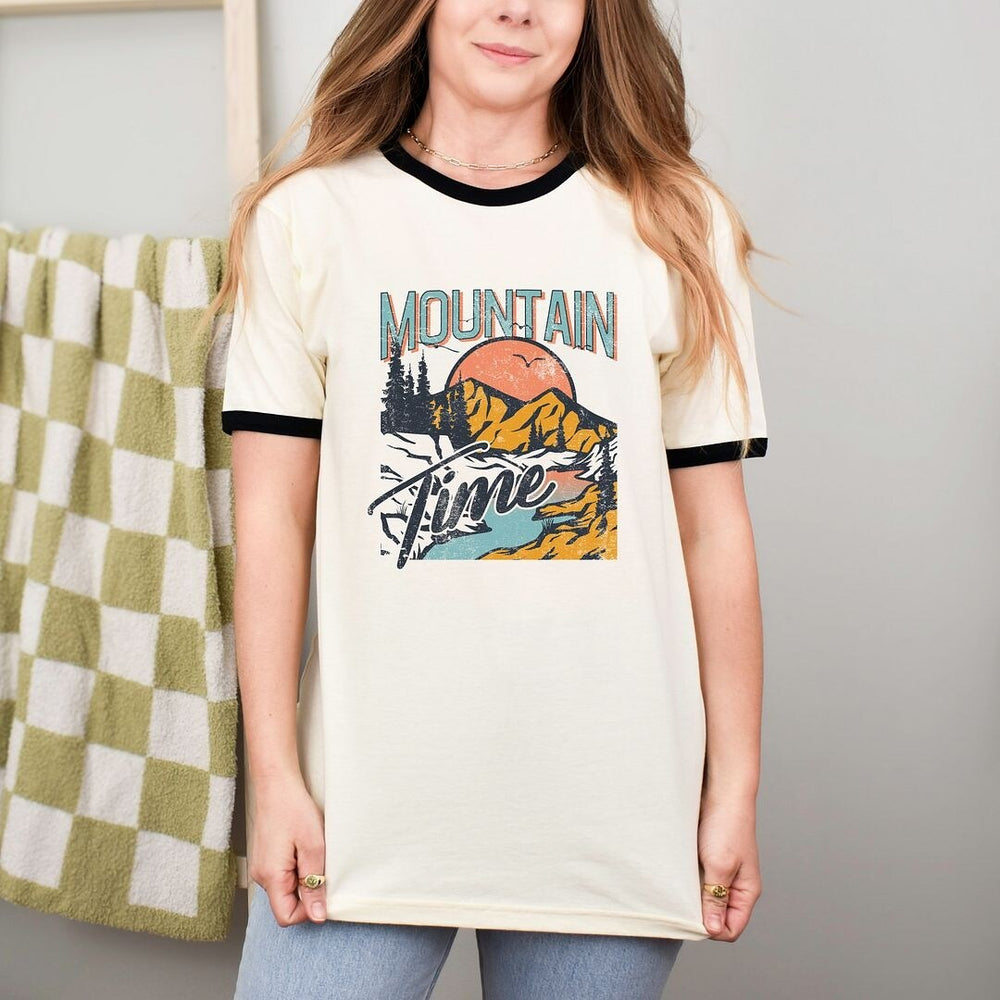 Mountain Time Ringer Tee