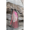 Multi-Color Chain Tassel Necklace - White