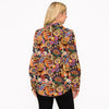 Multi Color Paisley Floral Print Collared Neck Long Sleeve Shirt