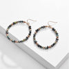 Multi Colored Beaded Circular Earrings