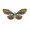 Multi Colored Crystal Butterfly Brooch