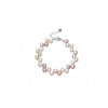 Multi Colored Freshwater Pearl Necklace Bracelet Set - White