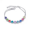 Multi Colored Swarovski Crystal Bracelet