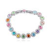 Multi Colored Swarovski Crystal Bracelet