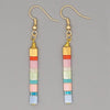 Multi Colored Tila Drop Earrings