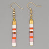 Multi Colored Tila Drop Earrings