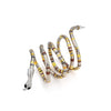 Multi Tone Snake Multi Wear Necklace And Bracelet - White