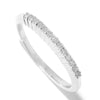 Natural White Diamond Sterling Silver Stackable Band Ring