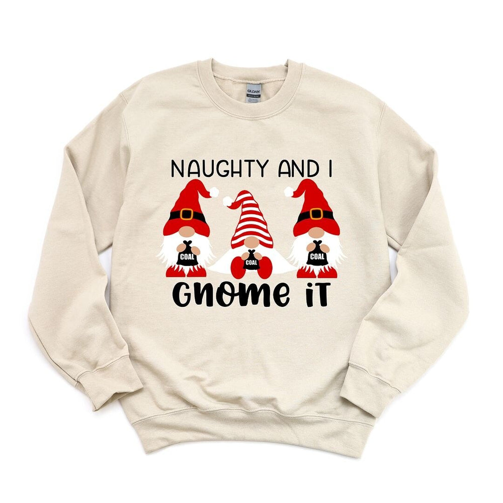 Naughty And I Gnome It Graphic Sweatshirt