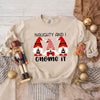 Naughty And I Gnome It Graphic Sweatshirt