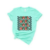 Noel Checkered Stacked Short Sleeve Crewnneck Tee