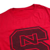 North Carolina State University Simple Distressed Logo Unisex Adult Heathered Premium T Shirt