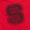 North Carolina State University Simple Distressed Logo Unisex Adult Heathered Premium T Shirt