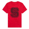 North Carolina State University Simple Distressed Logo Unisex Adult Heathered Premium T Shirt