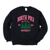 North Pole University Pink Trees Graphic Sweatshirt