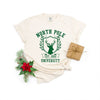 North Pole University Reindeer Garment Dyed Tee