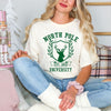 North Pole University Reindeer Garment Dyed Tee