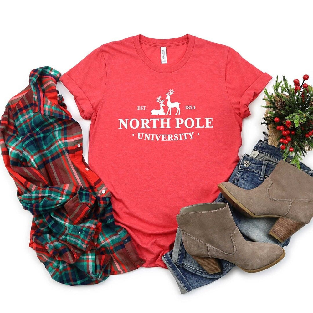 North Pole University Short Sleeve Crewnneck Tee