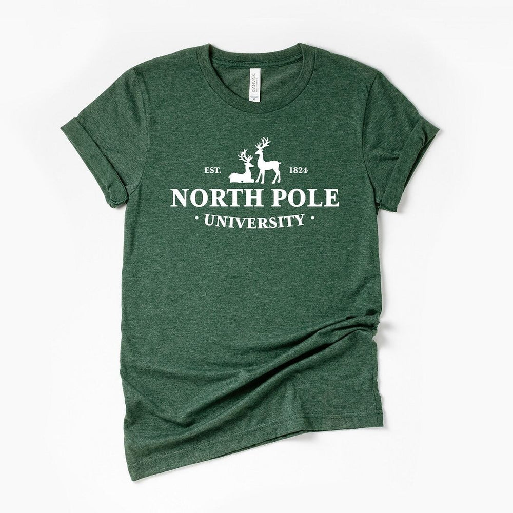 North Pole University Short Sleeve Crewnneck Tee