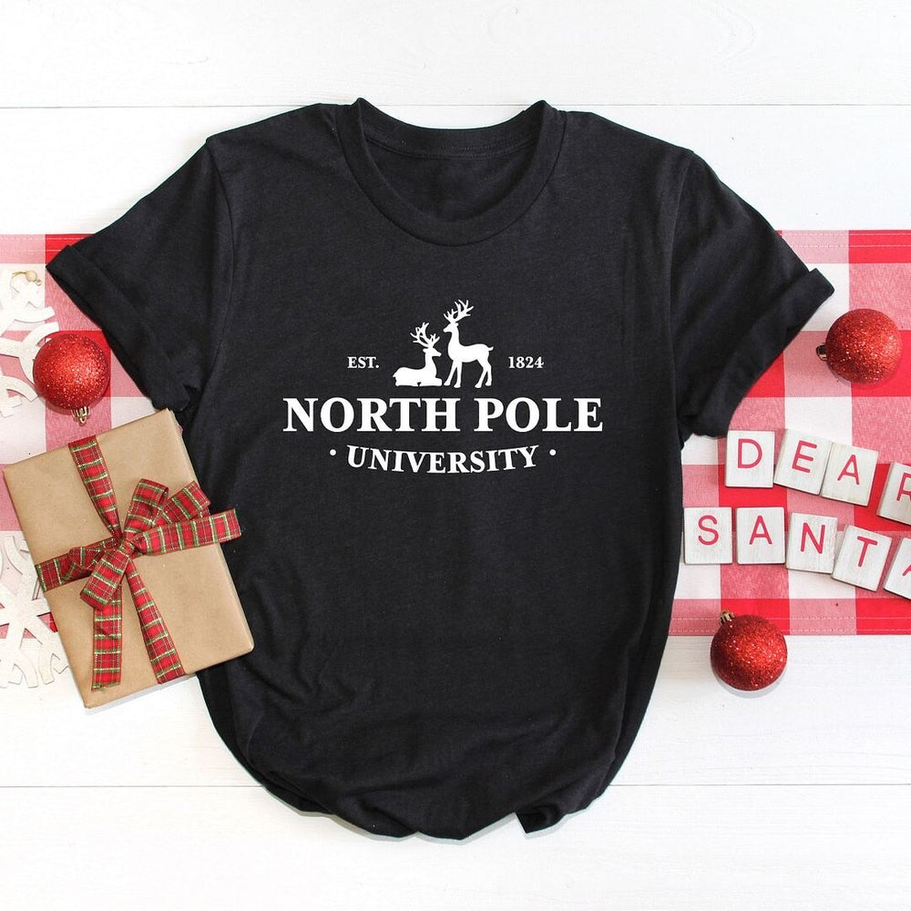 North Pole University Short Sleeve Crewnneck Tee