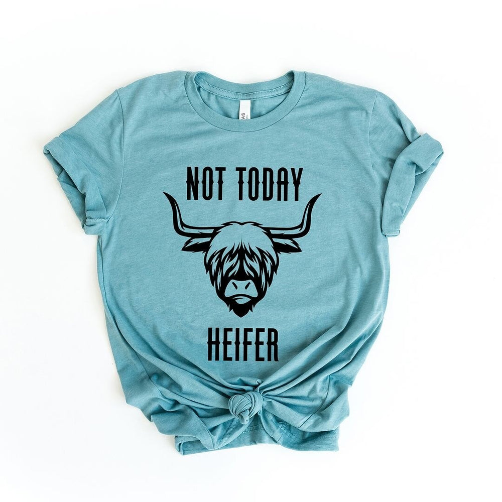 Not Today Heifer Short Sleeve Crewnneck Tee