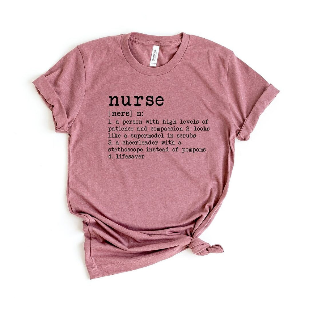 Nurse Definition Short Sleeve Crewnneck Tee